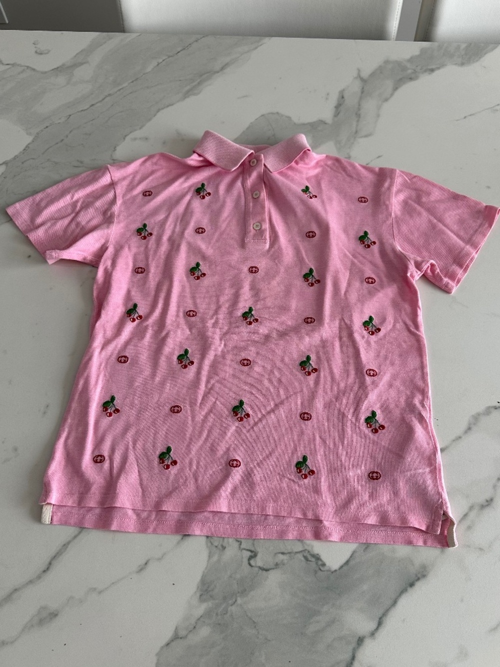 Gucci cherry print kids polo shirt